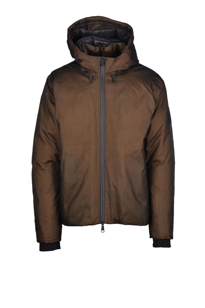Water Resistant Down Jacket - Brown