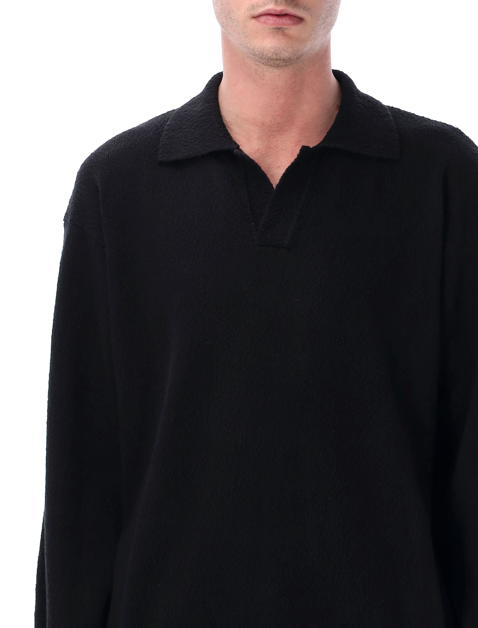Irregular Texture Cotton Polo