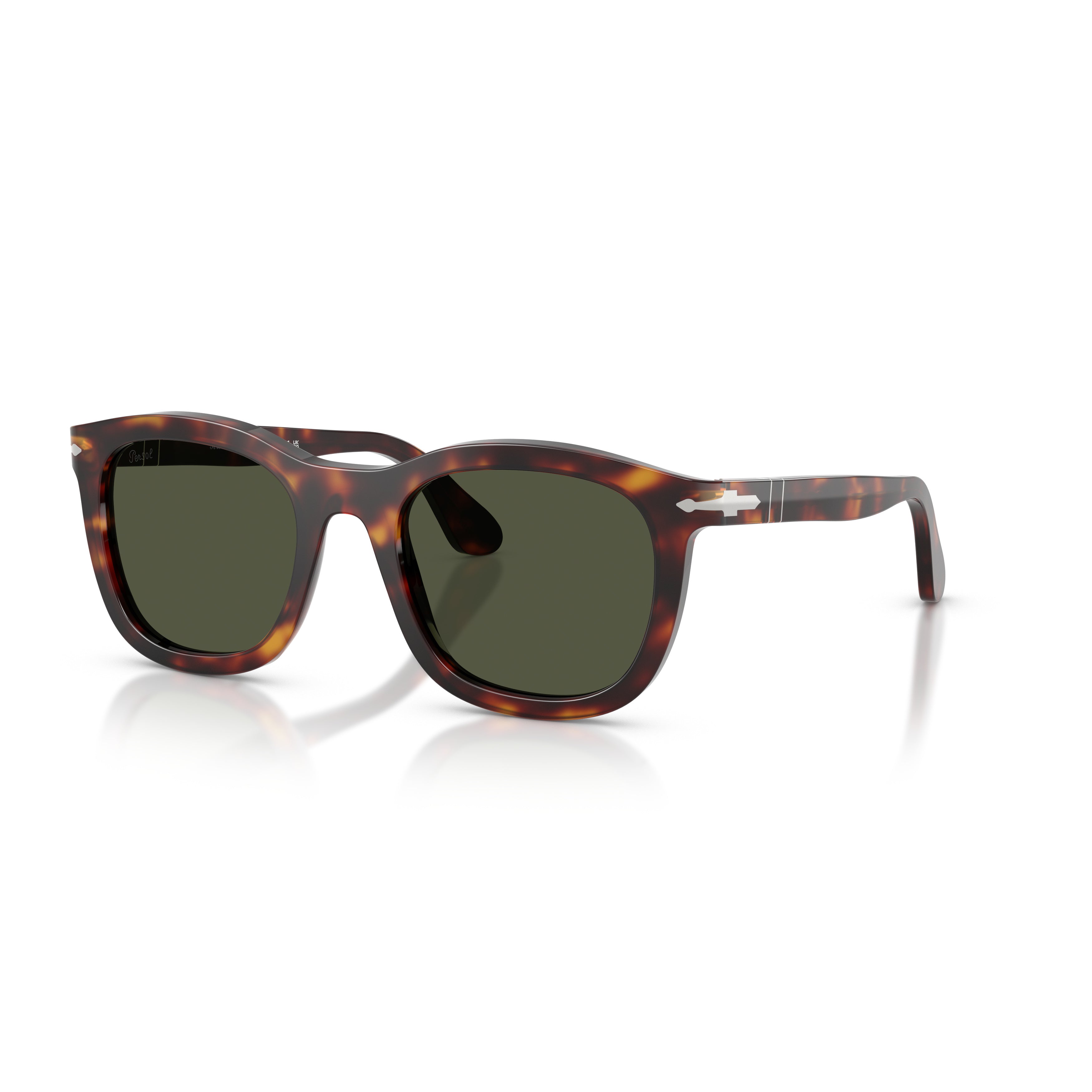 0po3395s Tortoiseshell Acetate Square Frame Sunglasses