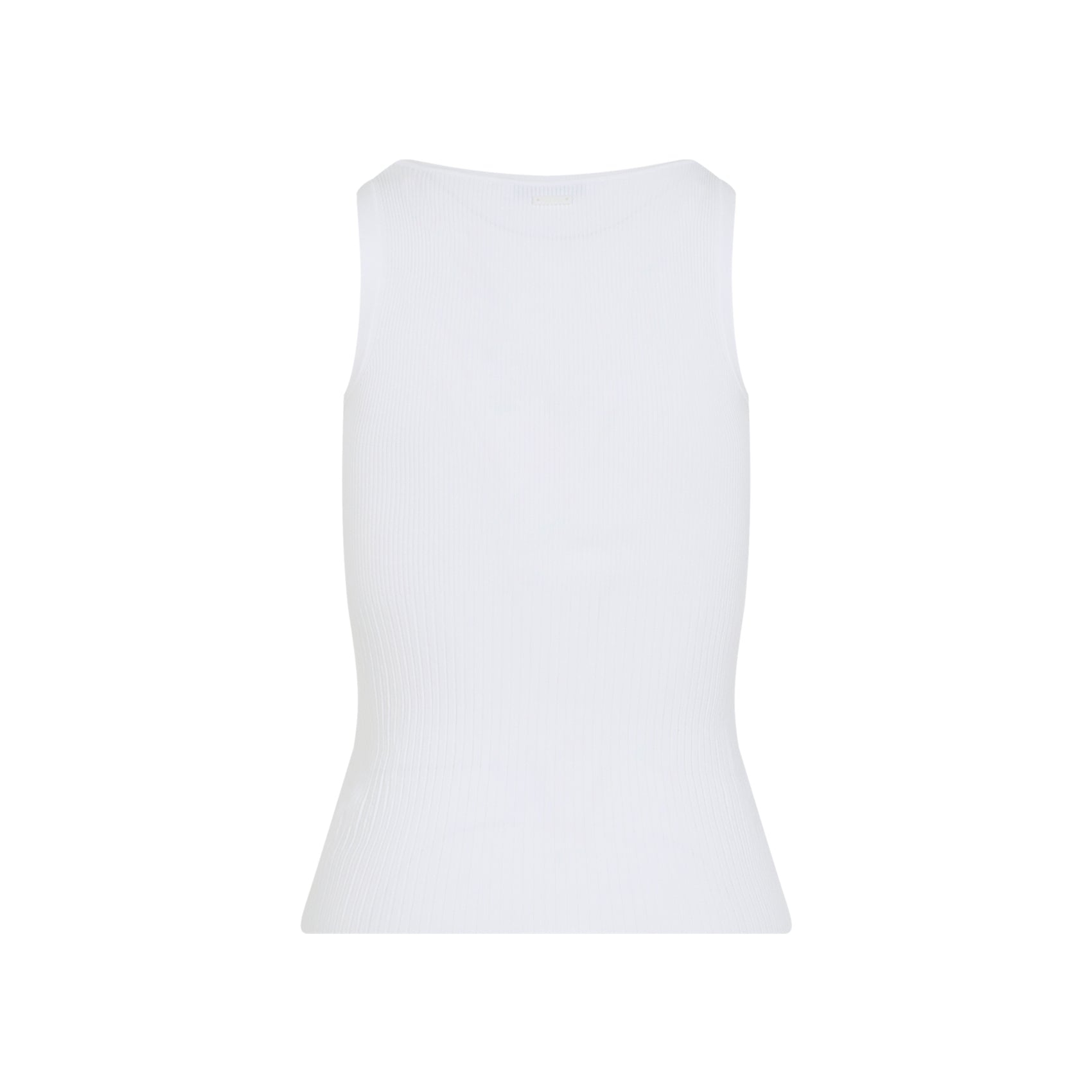 Fitted Viscose Blend Sleeveless Top