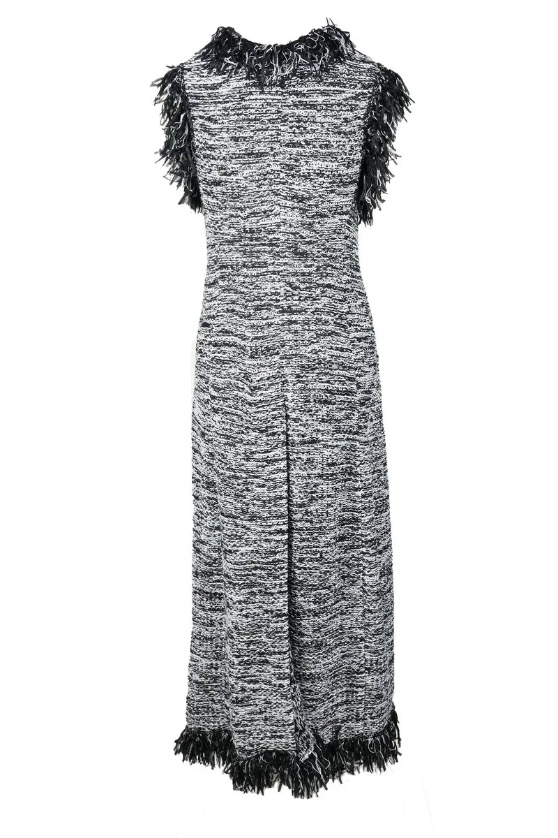 Cotton Vest - Black/White