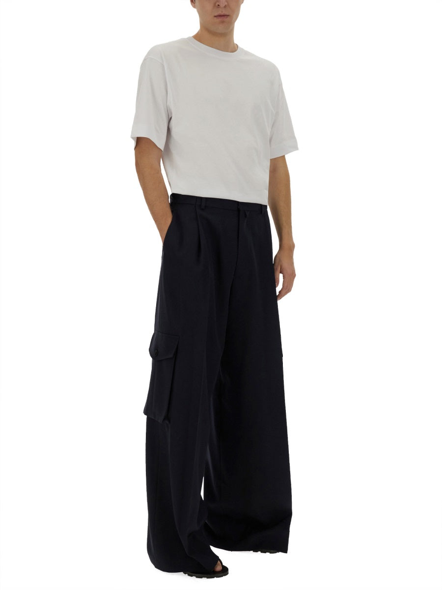Wool Cargo Pants With Spacious Pockets