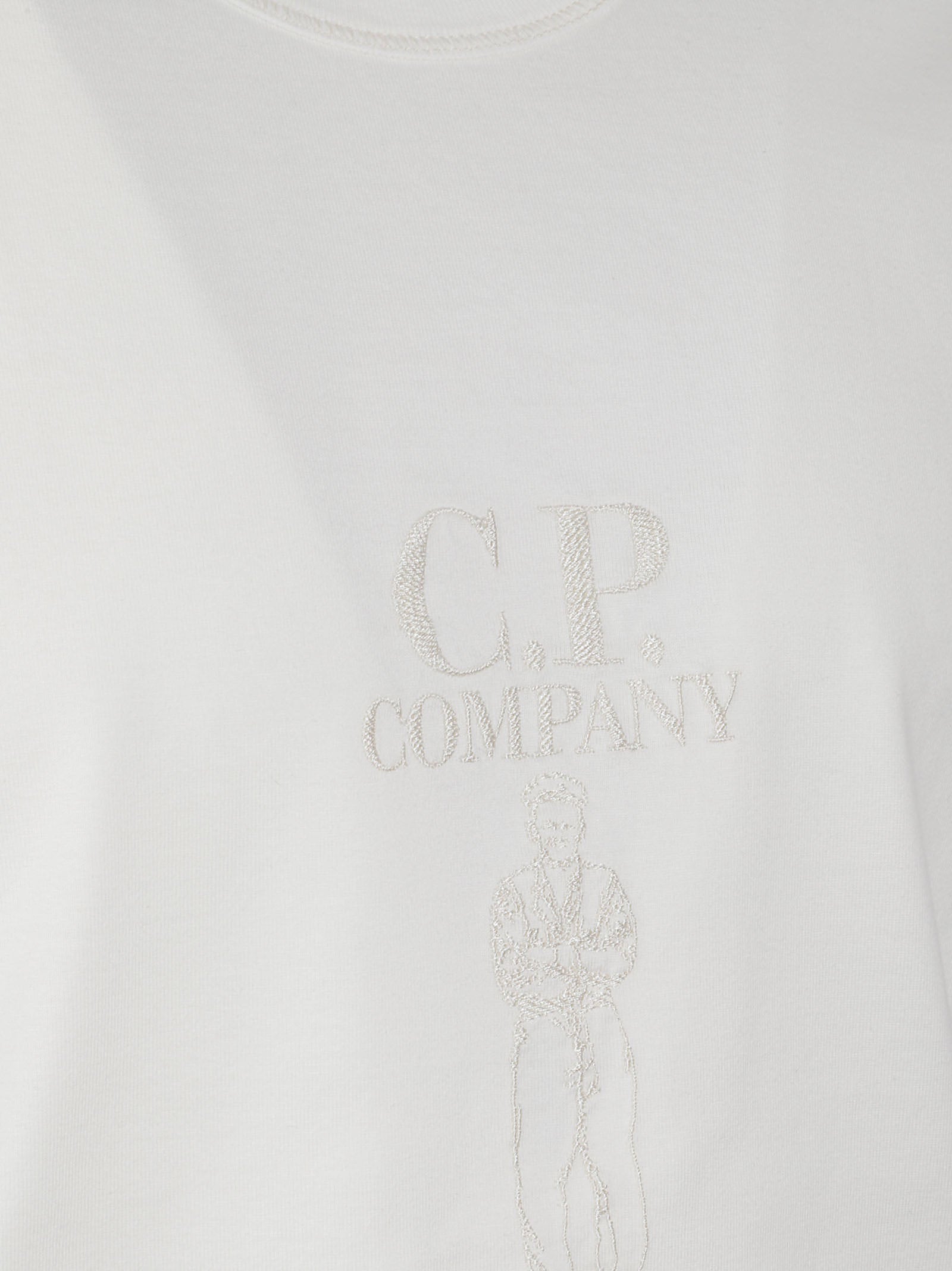 Minimalist Short-Sleeve Crew Neck T-Shirt with Embroidered Logo