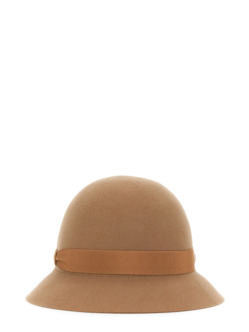 Cloque 'Etta' Merino Wool Hat With Ribbon Band