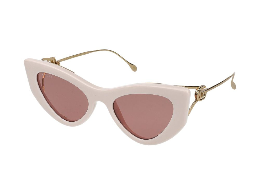 Sunglasses Gucci GG1565S 003 Ivory Gold Red 52/20/120