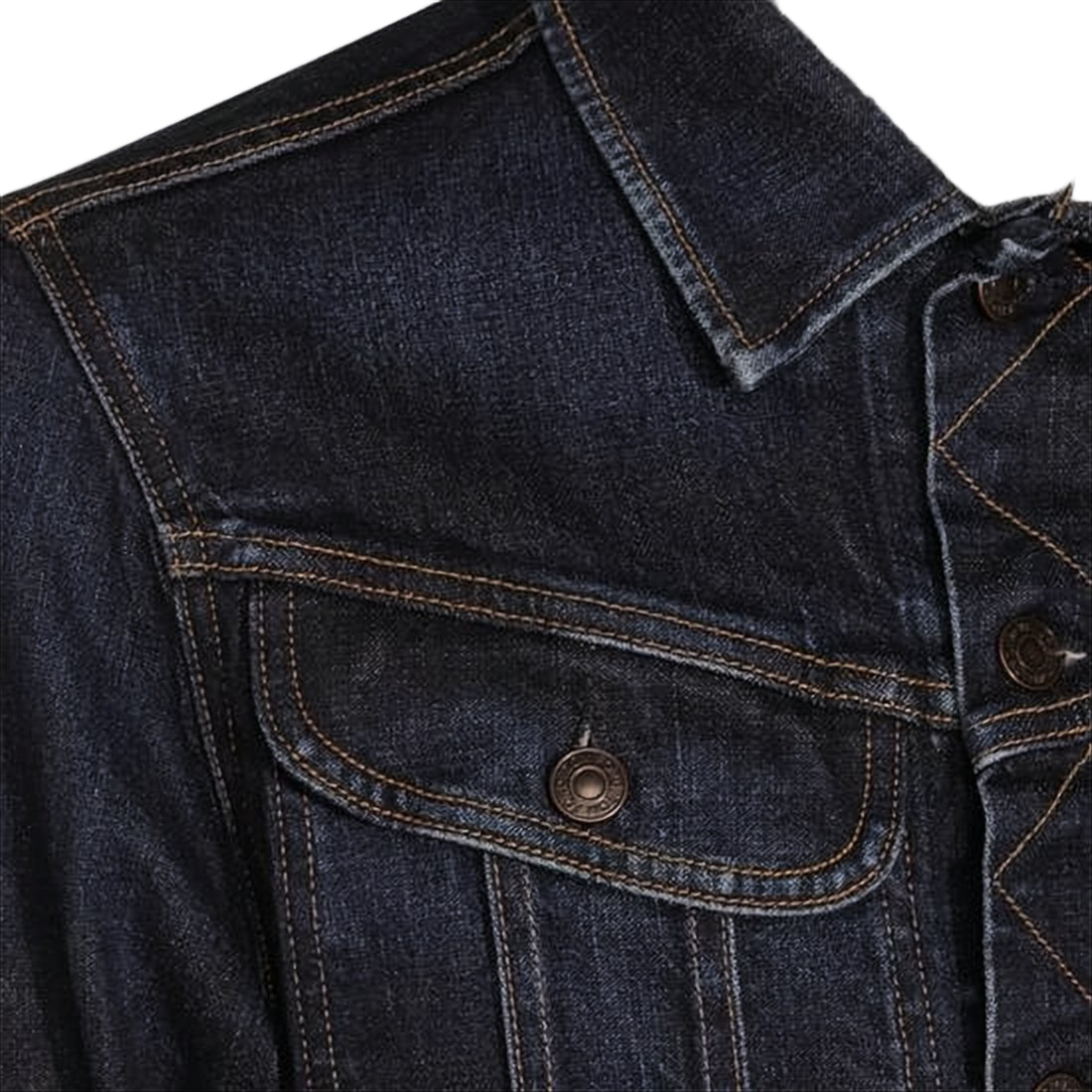 Structured Denim Jacket with Button-Front Closure