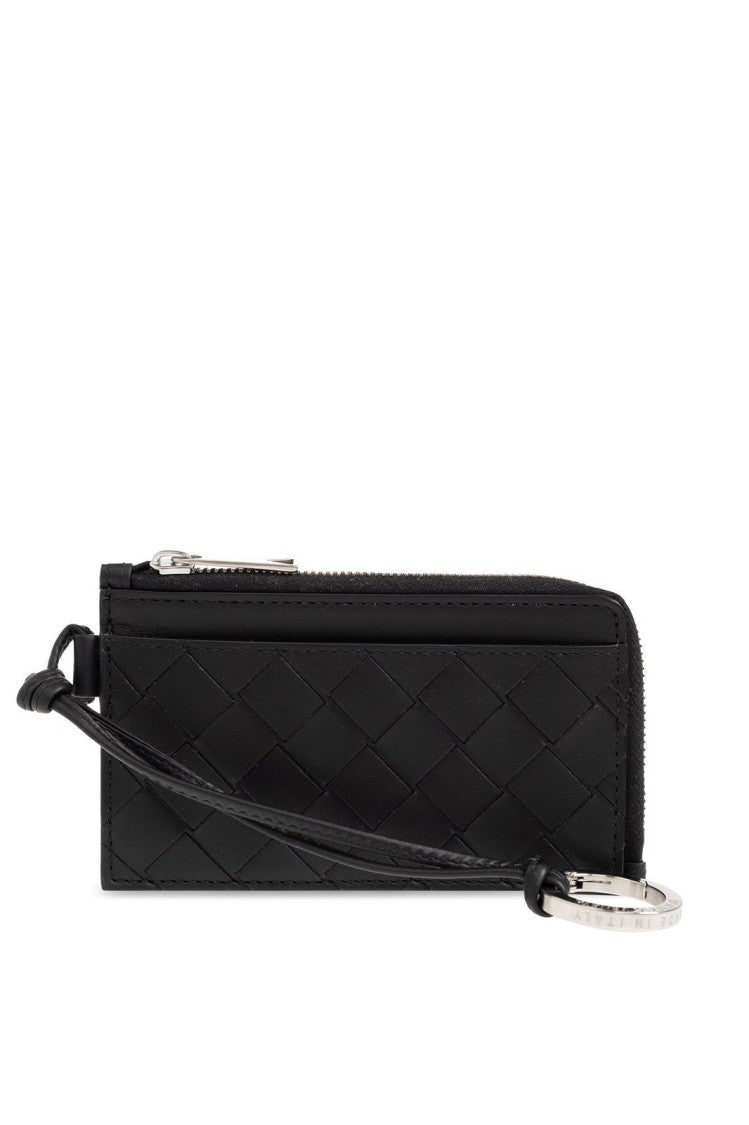 Woven Leather Card Wallet
