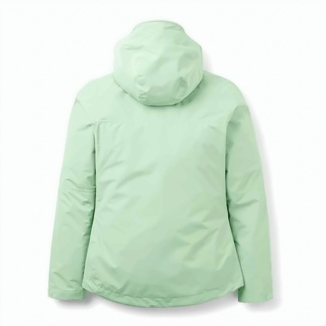 Green Hooded Polyester Wrap Jacket