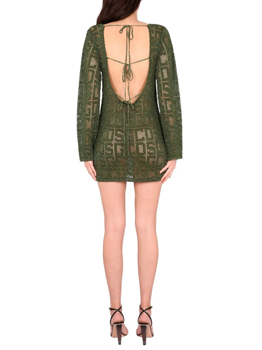Monogram Macrame Dress