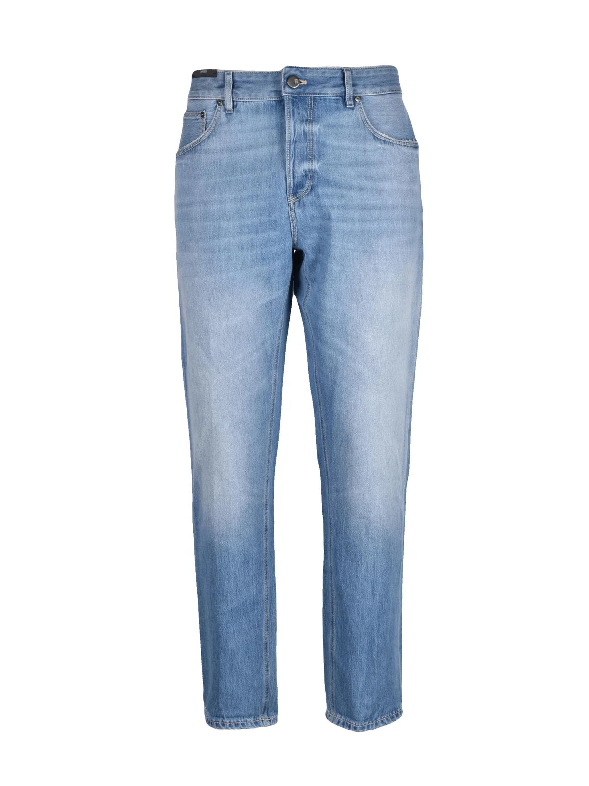 Light Blue Cotton Men Jeans