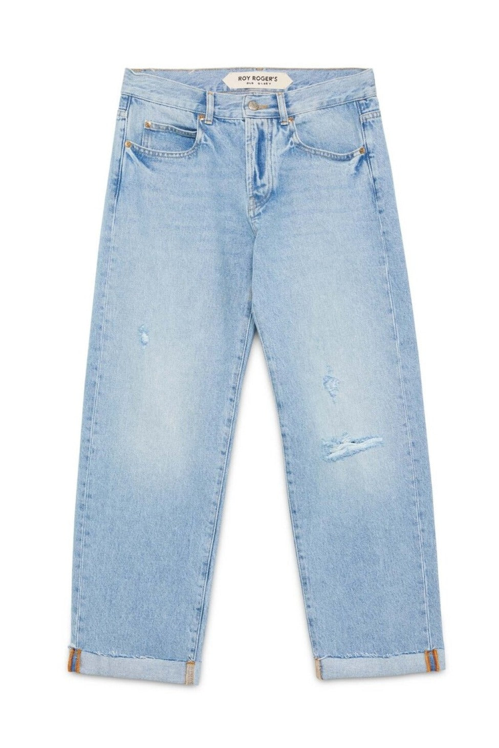 Light-Wash Boyfriend Jeans