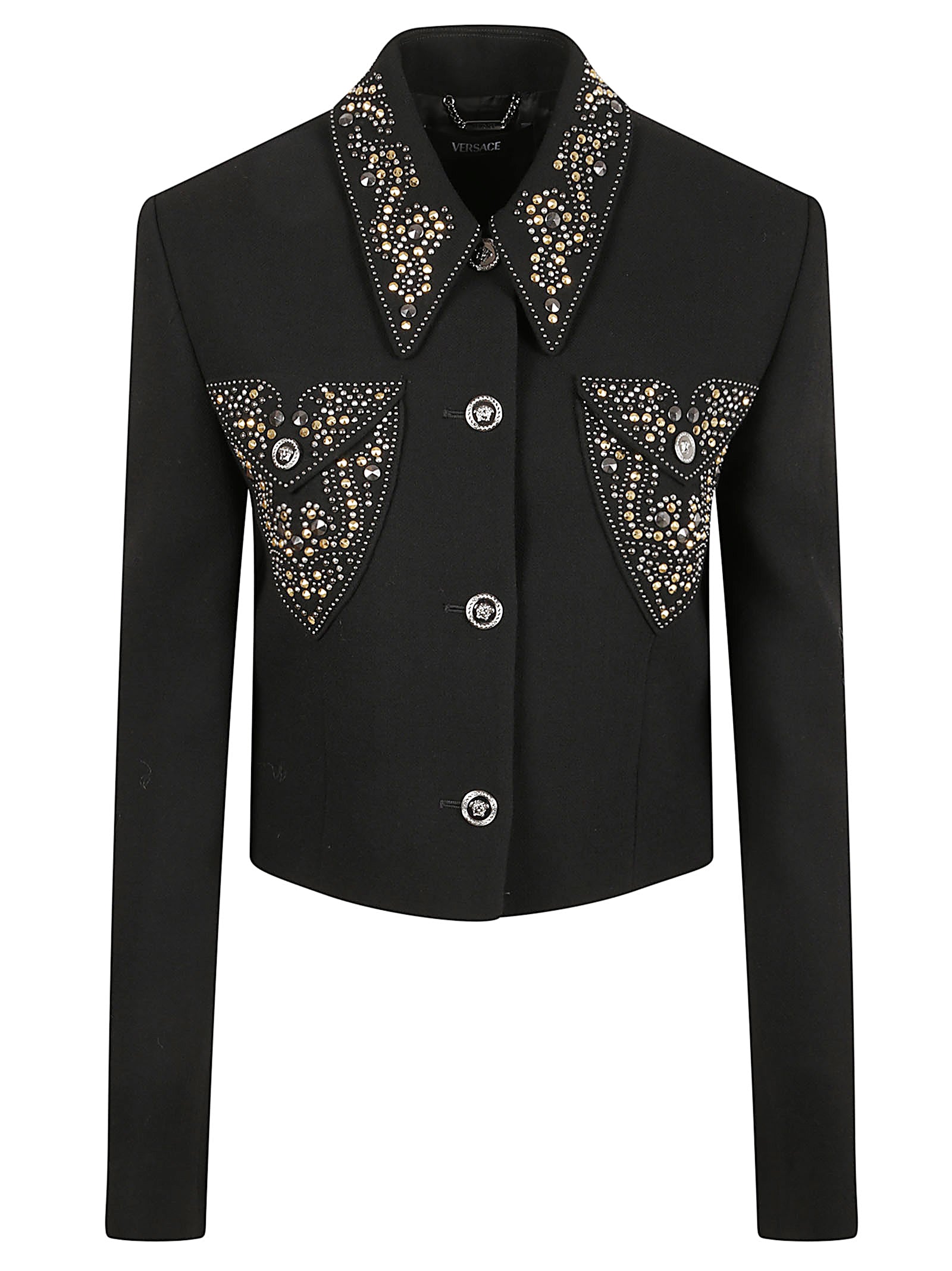 Lightweight Double Wool Crepe Short Jacket