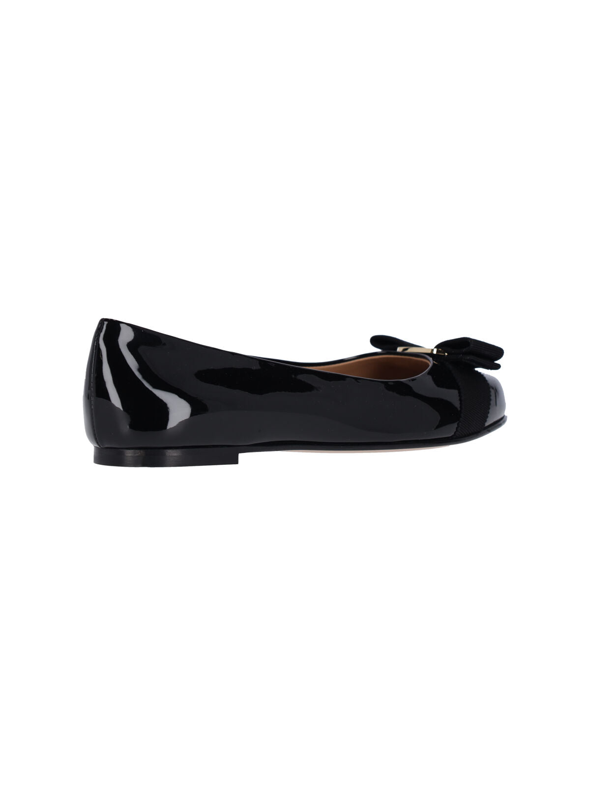 Slip-On Ballerina Flats with Bow Accent