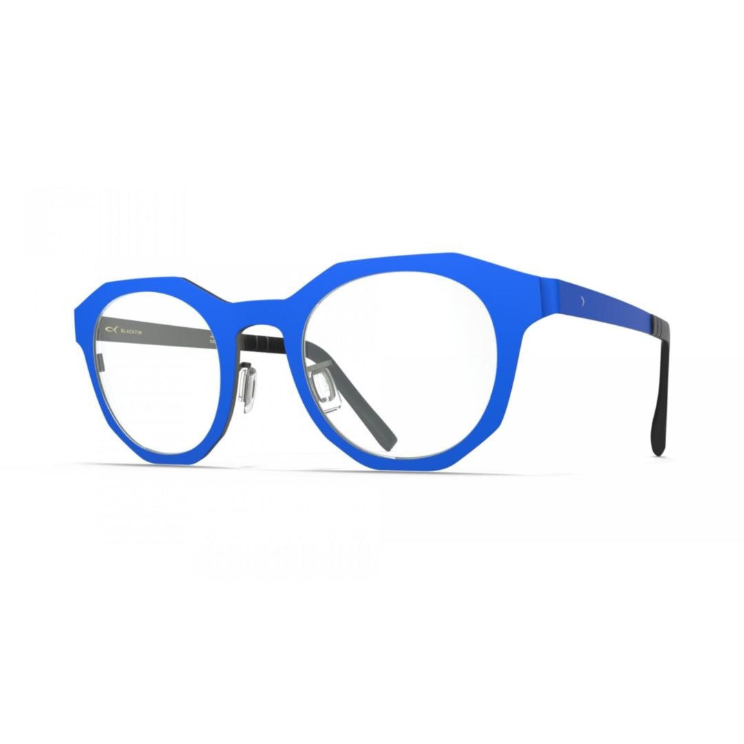 Bf1079 Fire Geometric Blue Frame Sunglasses with Adjustable Nose Pads