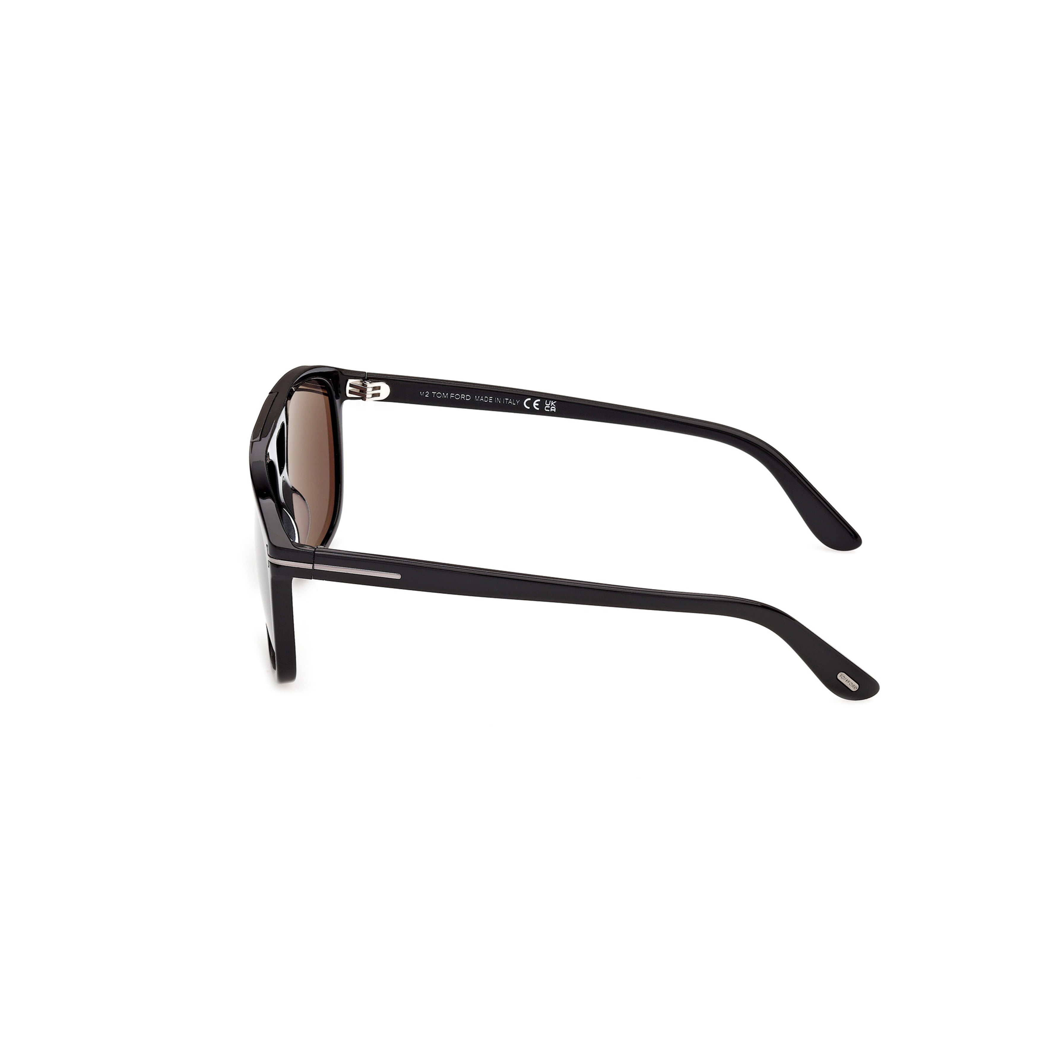 Ft1338-N Rectangular Double Bridge Sunglasses