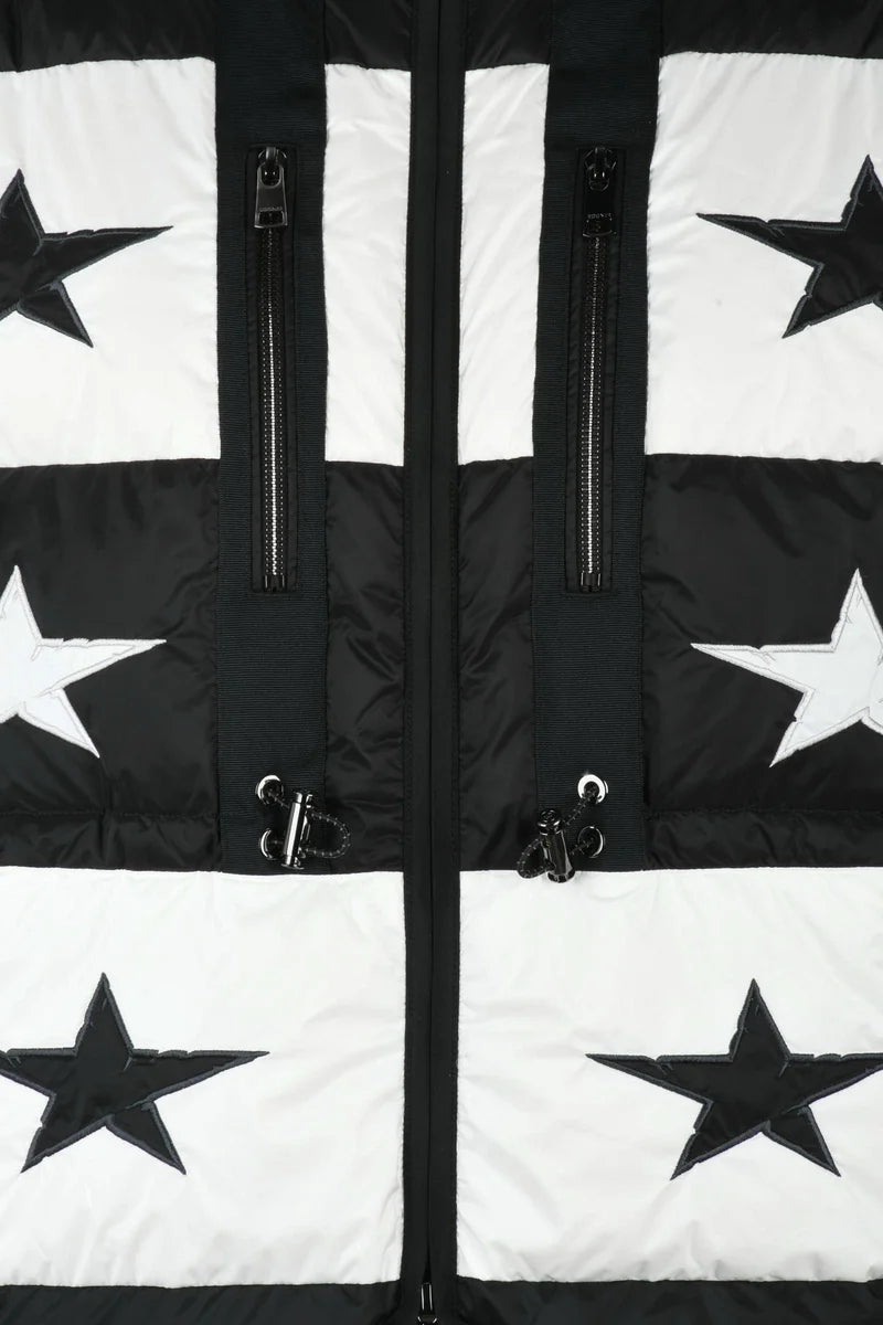 Down Jacket - Black/White