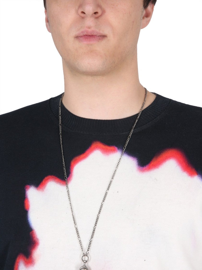 Jersey With Solarised Flower Print