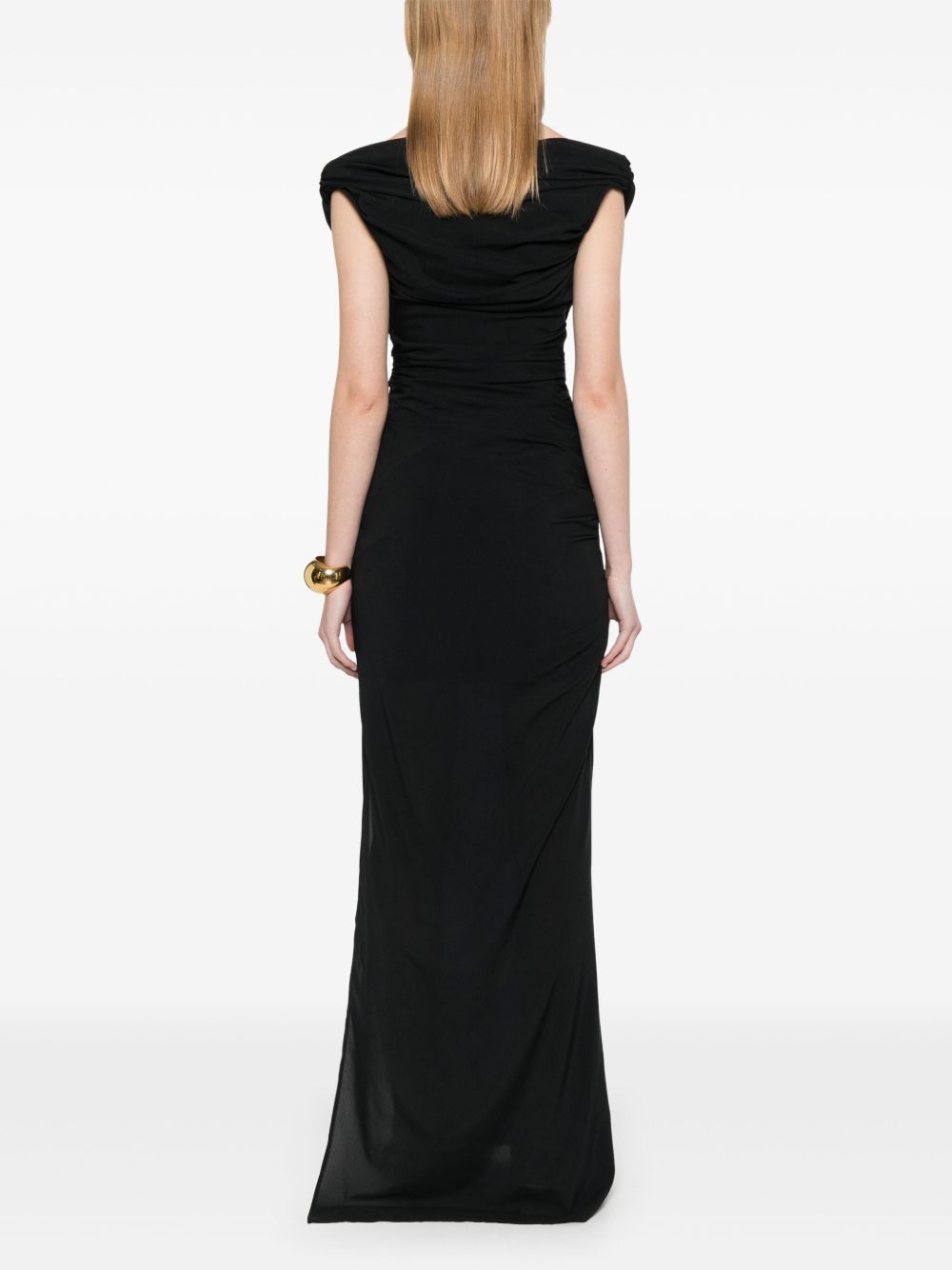 Maxi Dress with Ruched Bodice