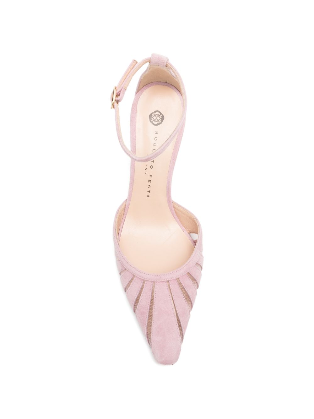 Silk and Nylon Square Toe Heels