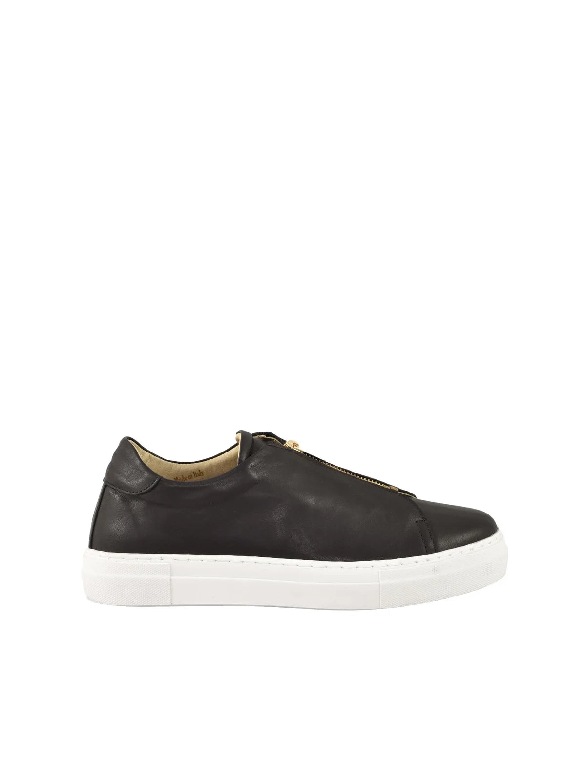 Black Leather Sneakers