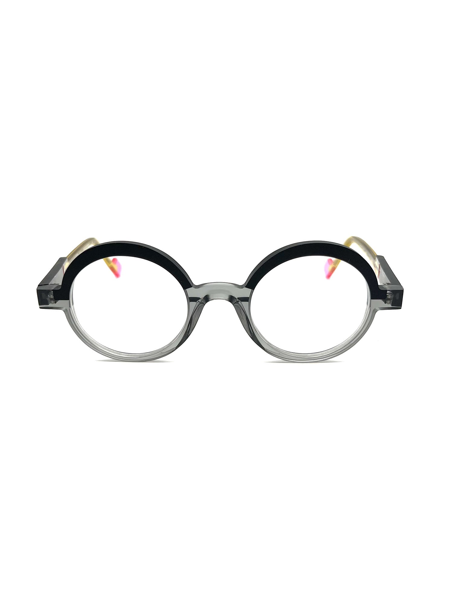 Bold Rounded Optical Frames with Vibrant Accents