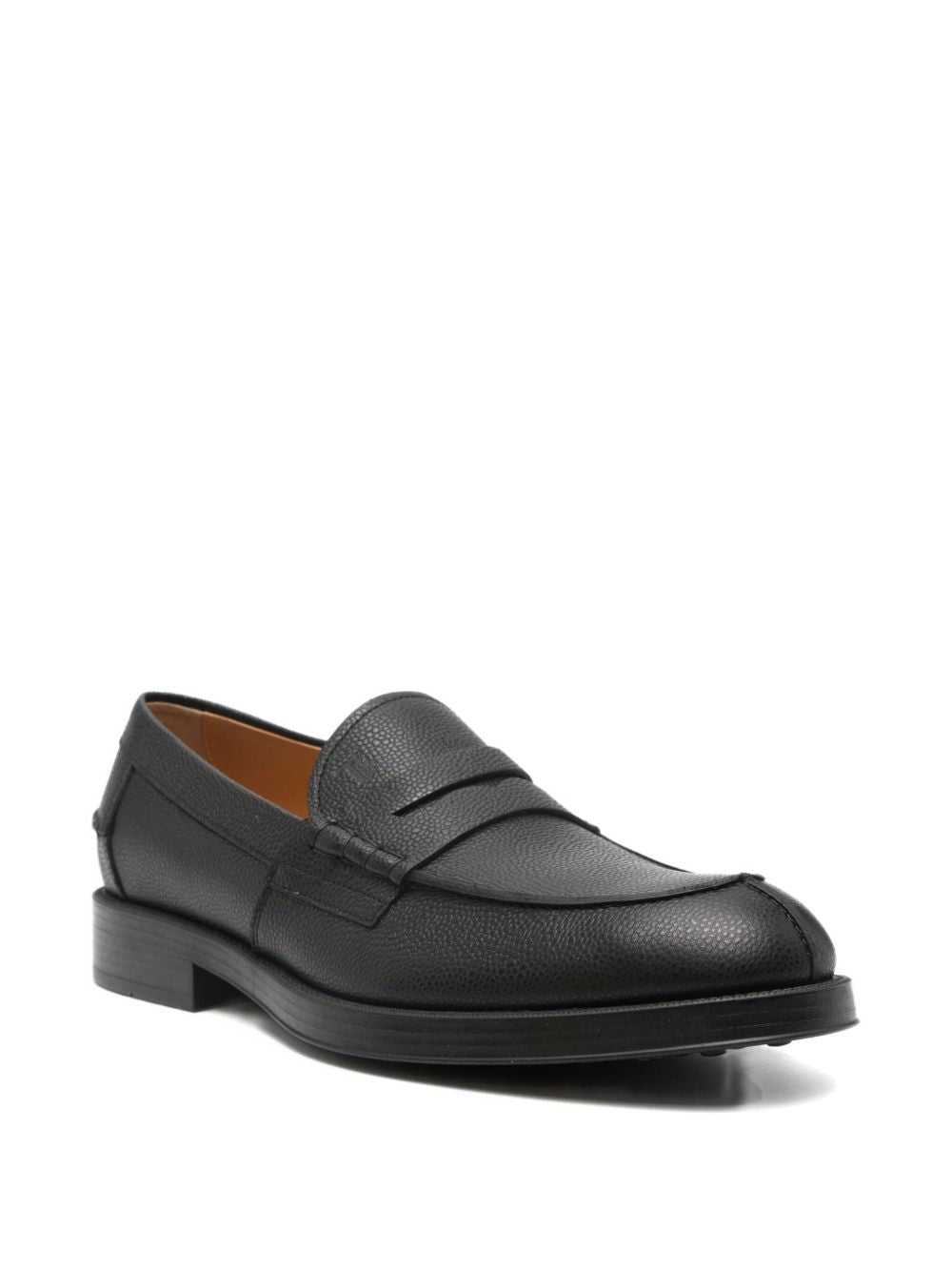 Penny Strap Leather Loafers
