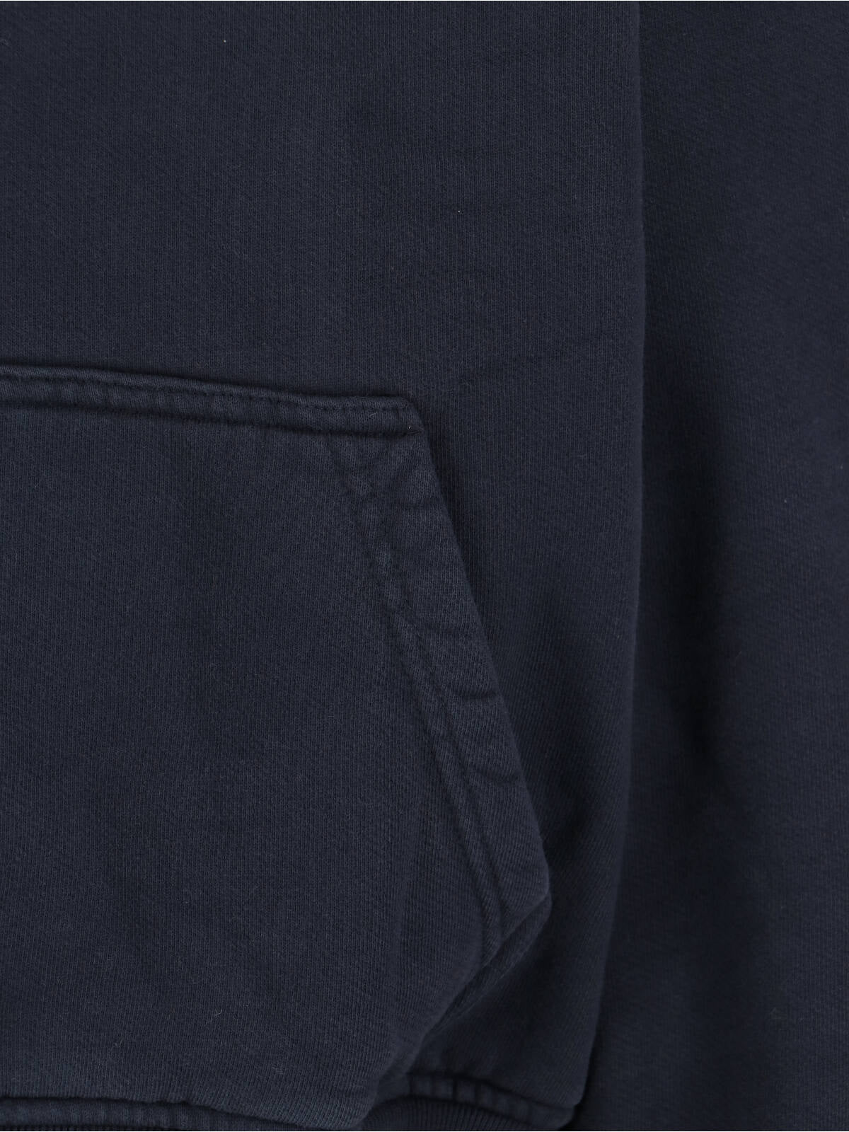 Minimalist Blue Sweater With Ribbed Detailing