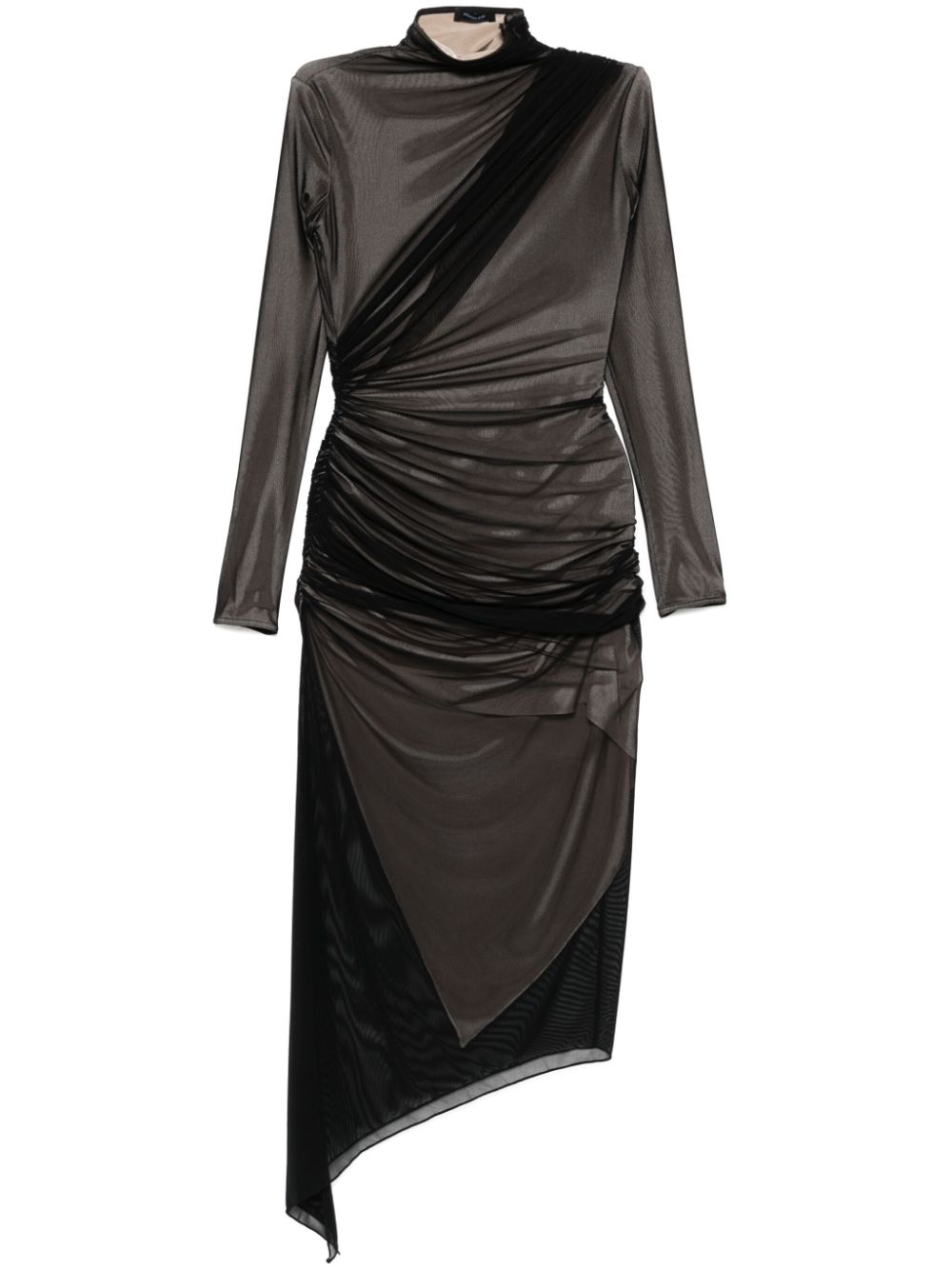 Asymmetrical Hem Midi Dress