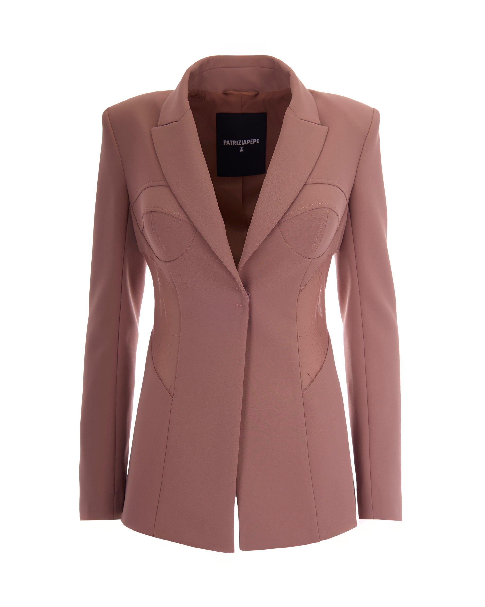 Terracotta Bustier Tailored Blazer