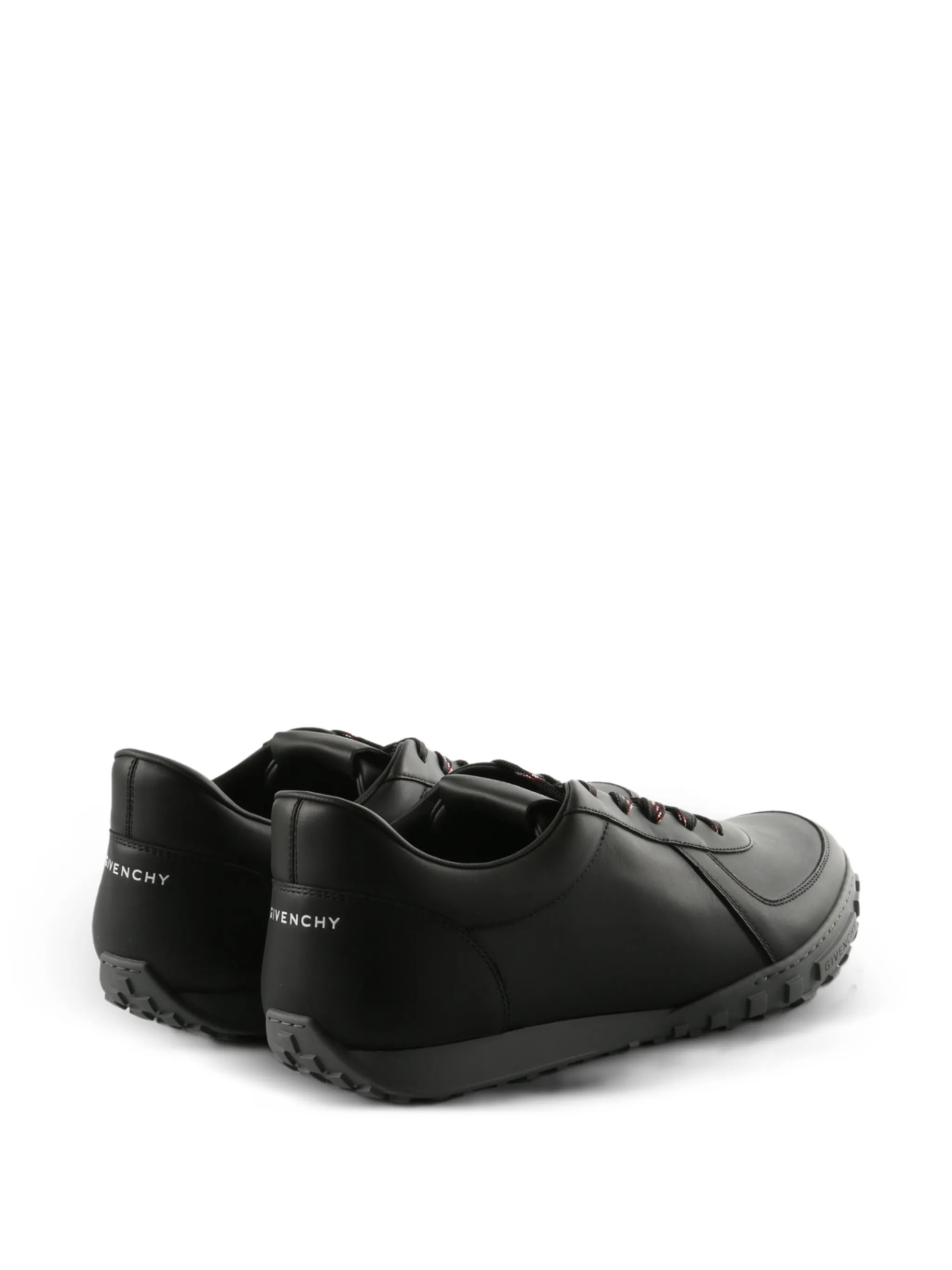 Glide Runner Black Calf Leather Sneakers