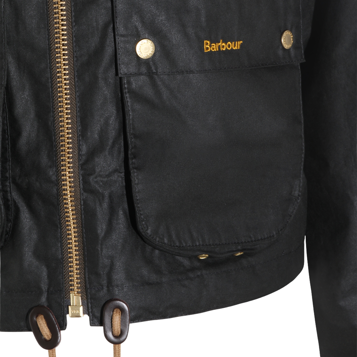 Black Jacket with Contrasting Brown Corduroy Collar