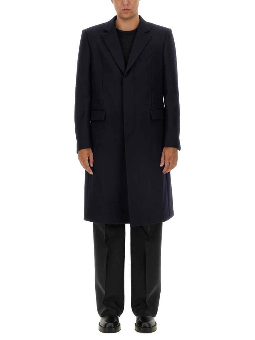Tailored Long Coat With Sharp Lapels