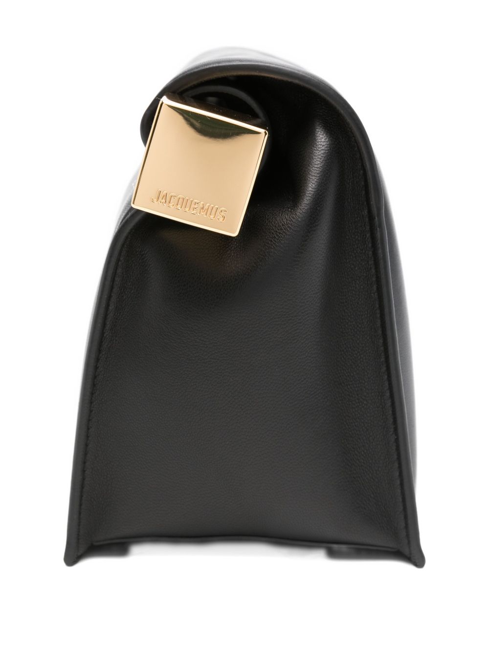 Structured Rectangular Black Bag