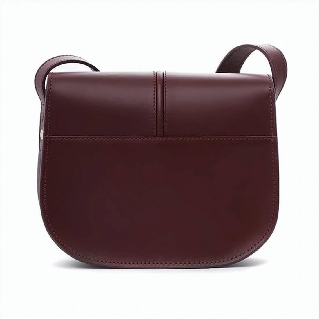 Structured Burgundy Crossbody Bag