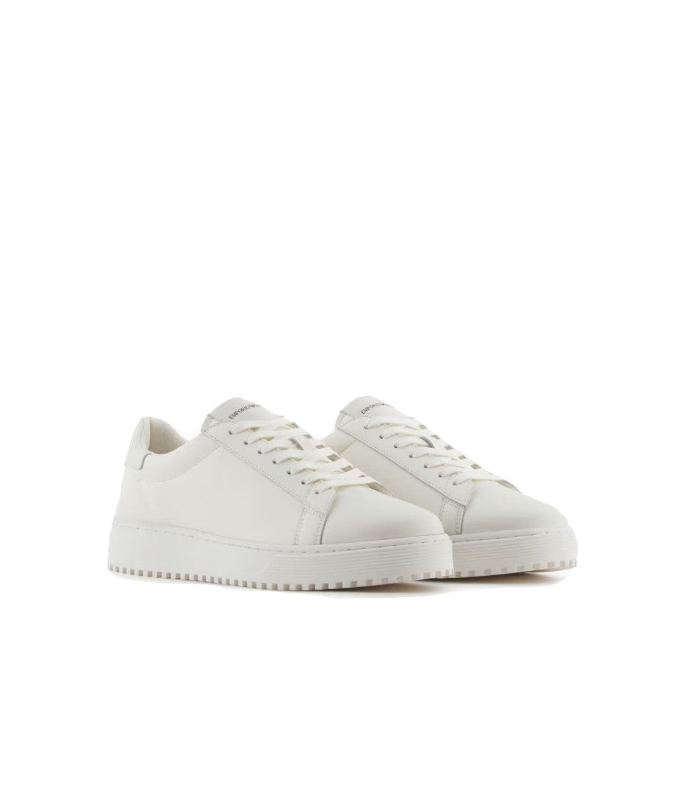 Premium Leather Sneakers with Signature Logo