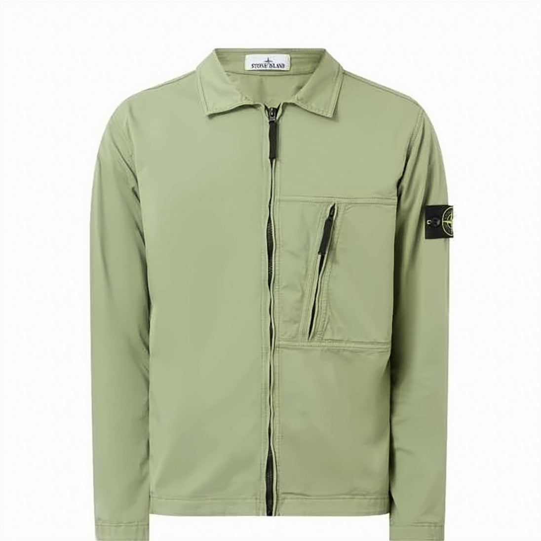 Long-Sleeve Shirt with Zippered Closure