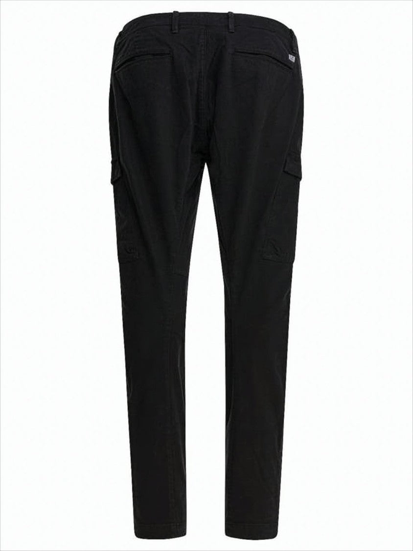 Straight Fit Cargo Pants With Button And Zip Closure