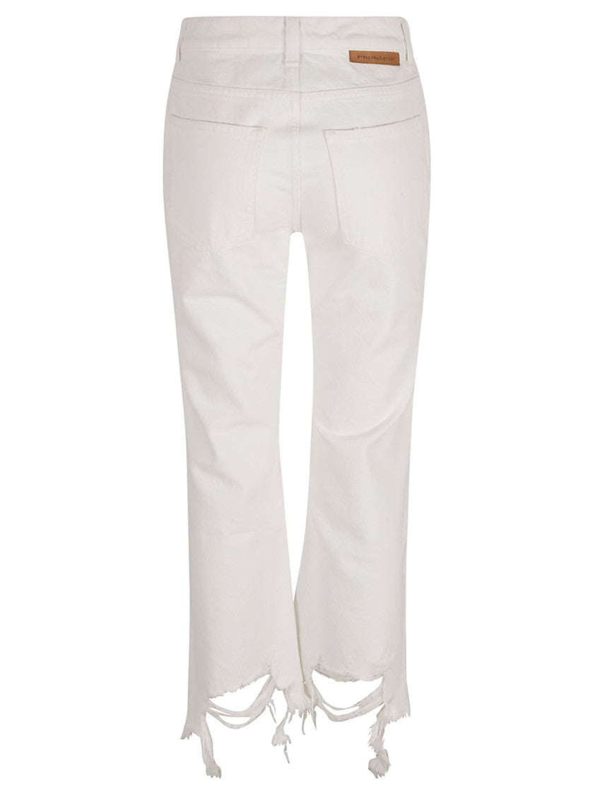Relaxed Fit Jeans With Unique Frayed Hem