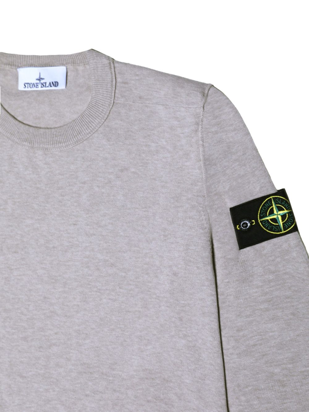 Ribbed Crewneck Cotton Sweatshirt