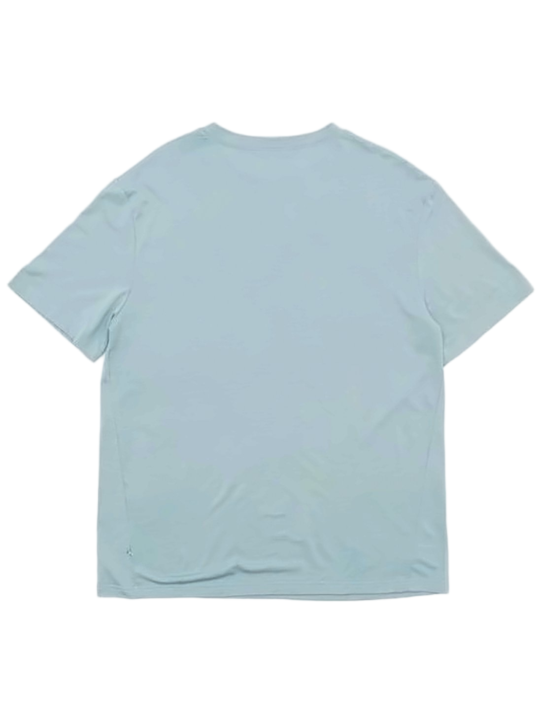 Blue Loose-Fitting T-Shirt With Subtle Logo