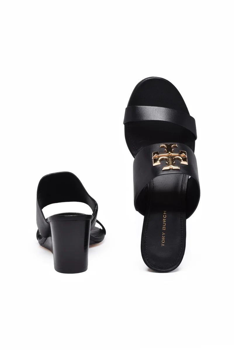 Wedge Mules - Black