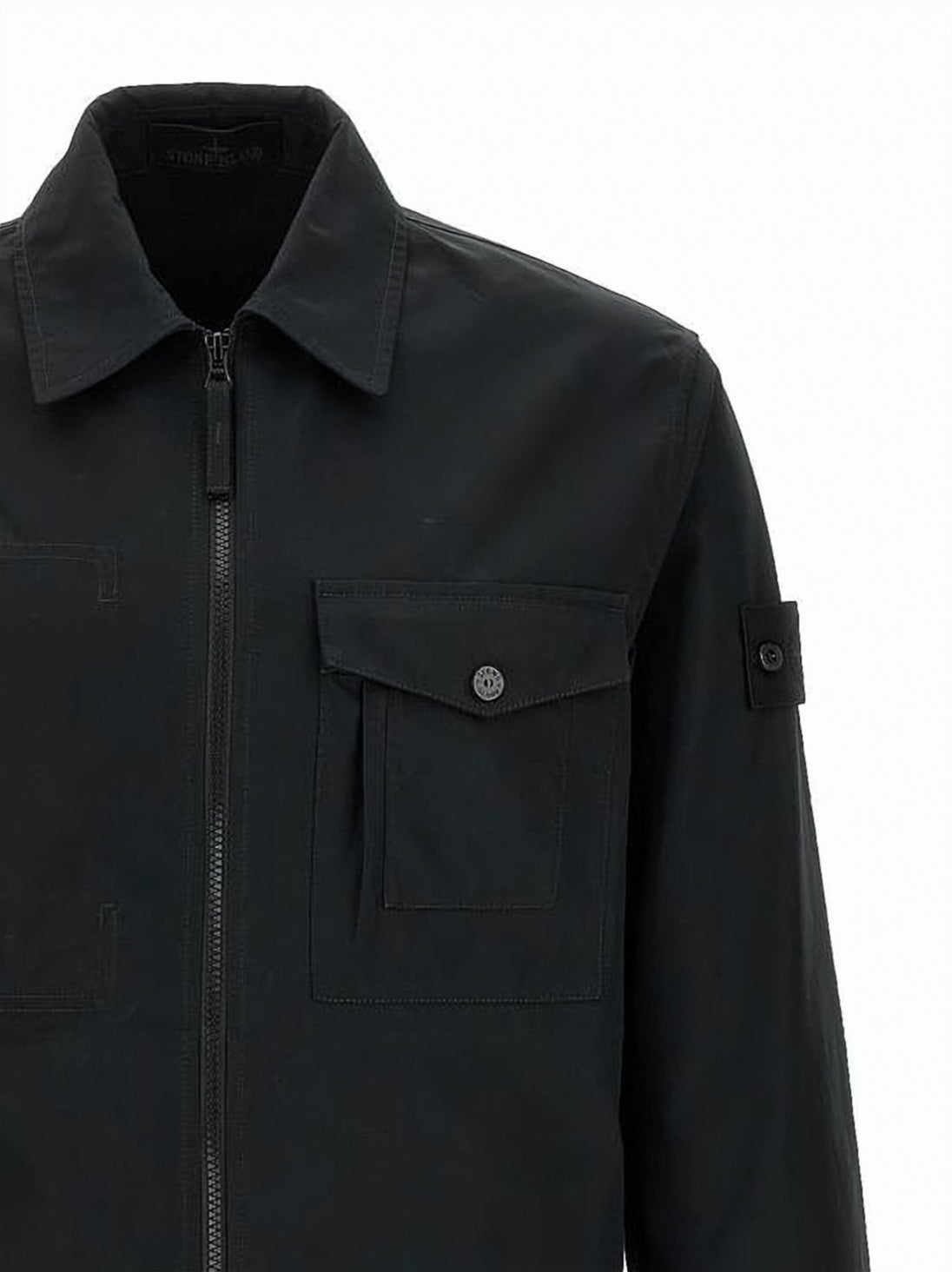 Black Jacket with Front Zipper