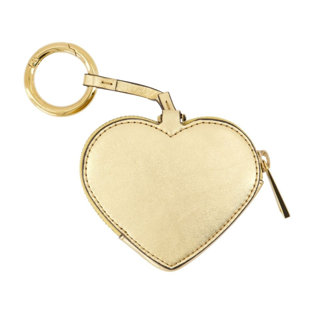 Coin Keychain - Leather - Gold
