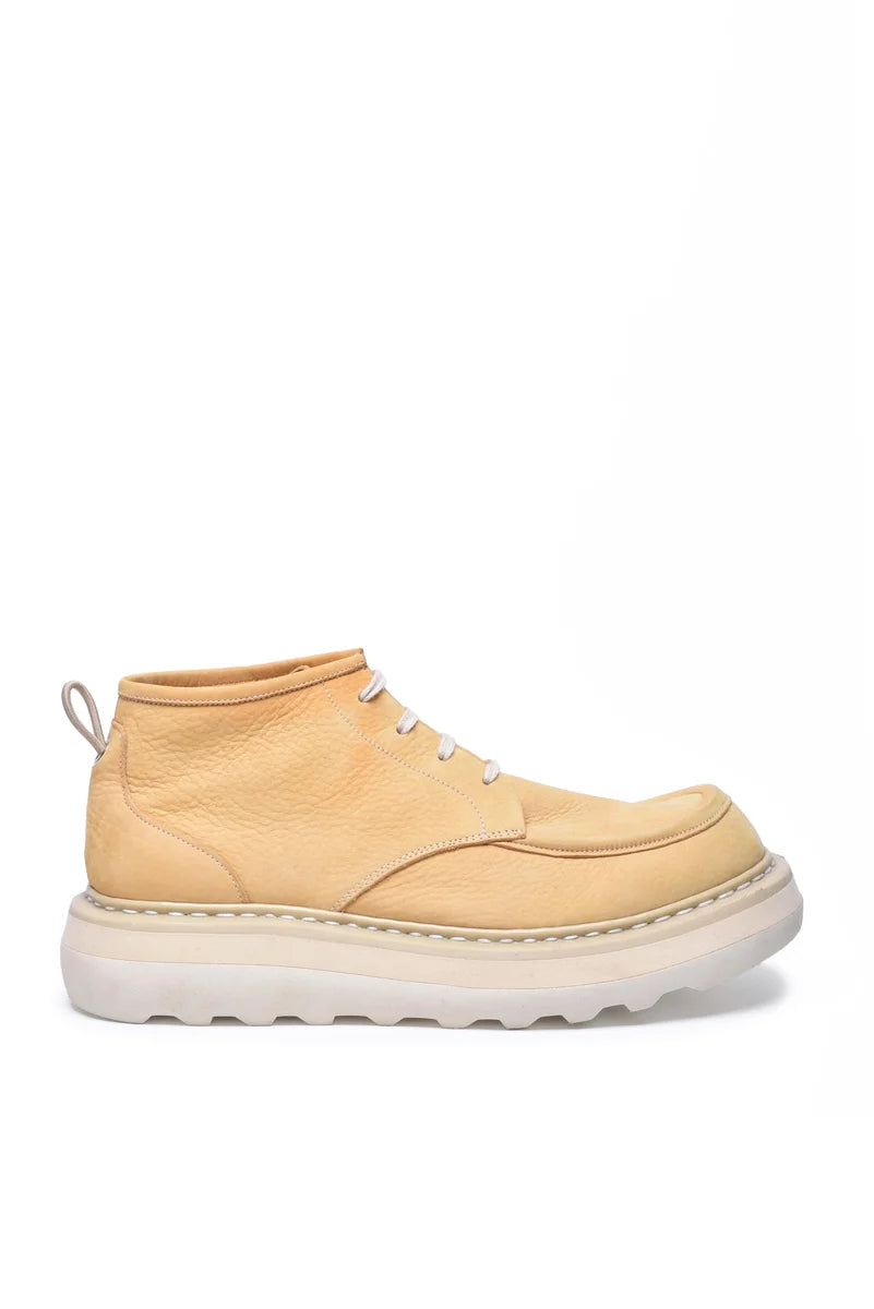 Unique Yellow Leather Boots