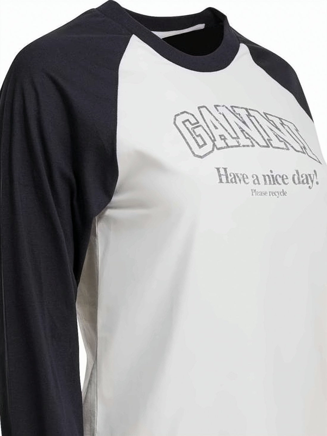 Baseball-Style T-Shirt with Contrasting Sleeves