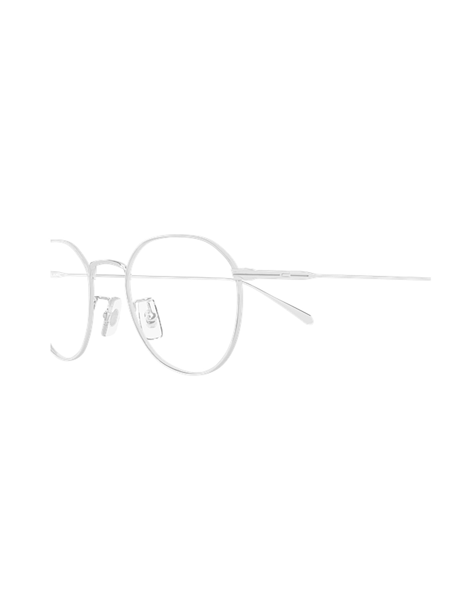 Metallic Oval Frame Optical Glasses