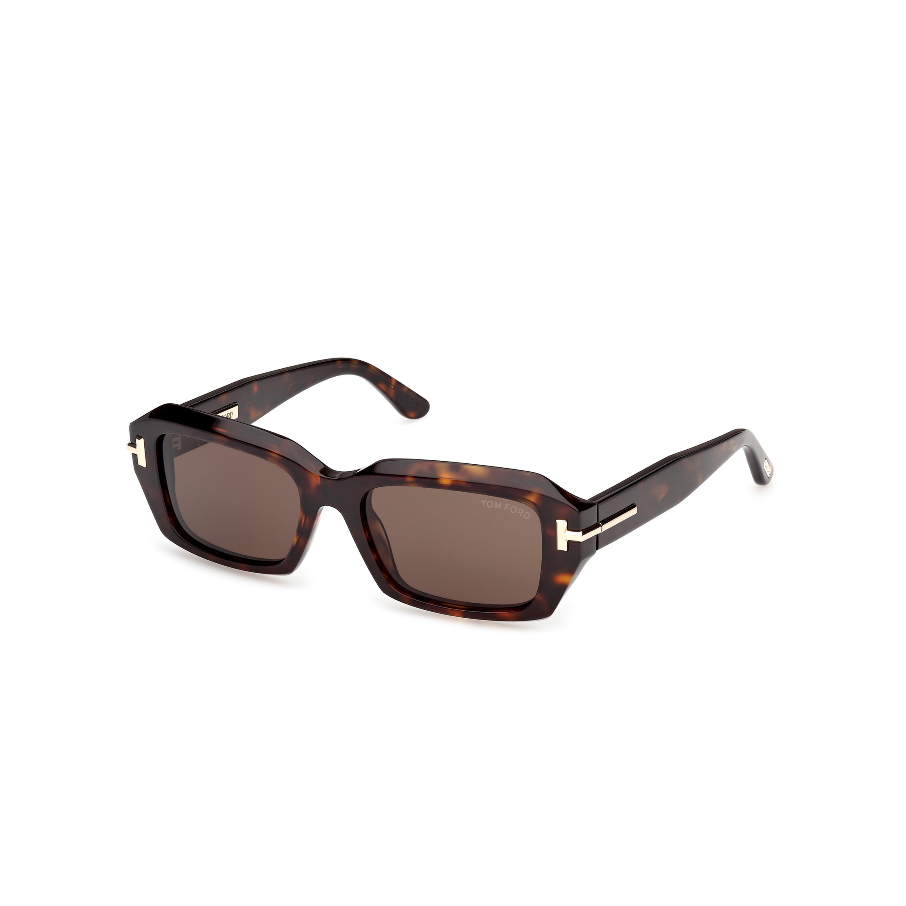 Ti0025 Rectangular Tortoiseshell Acetate Sunglasses
