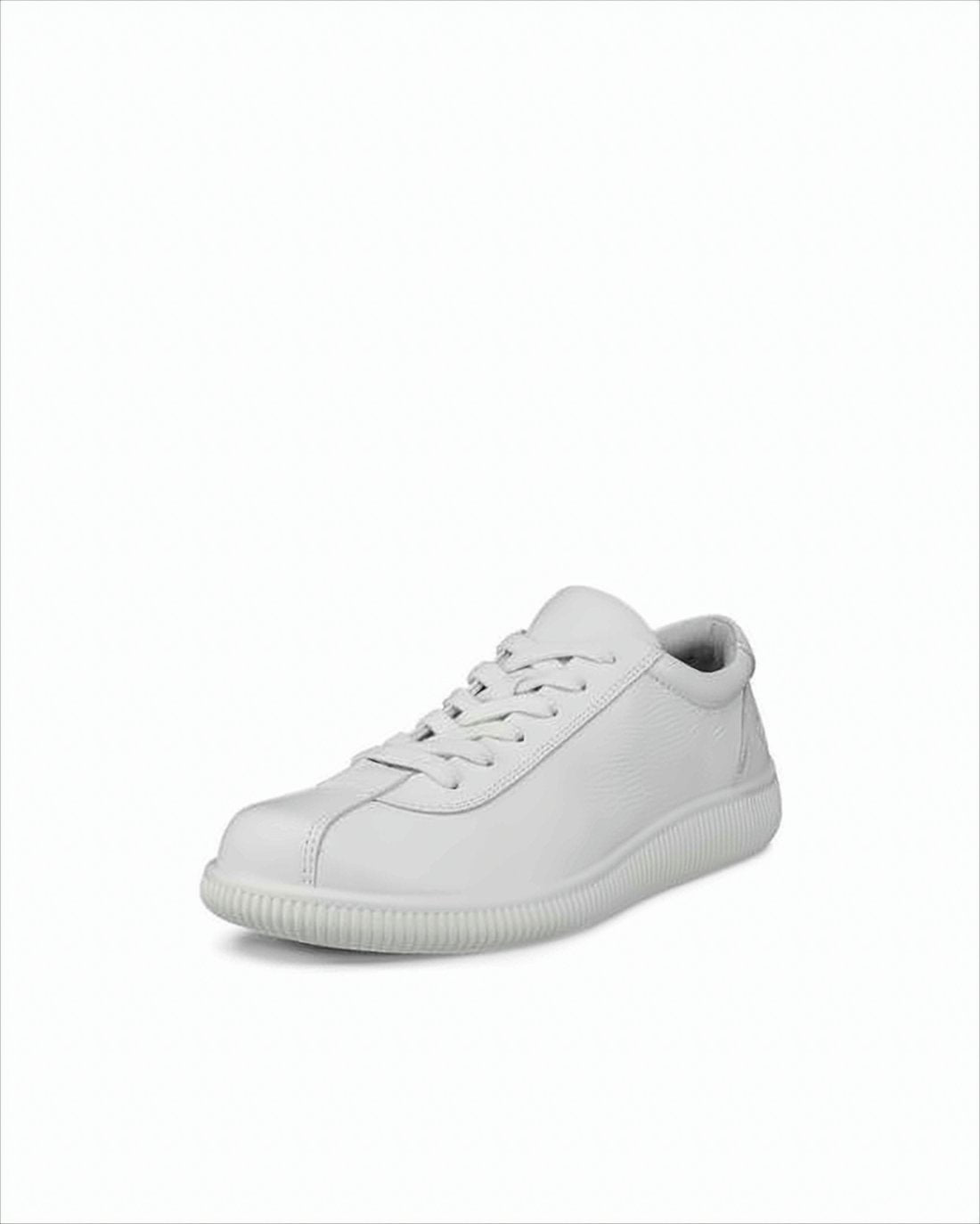 Low-Top White Sneakers with Smooth Leather