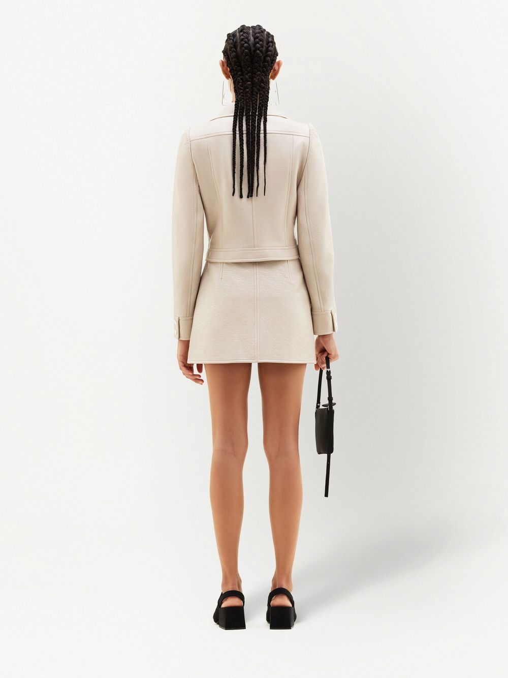 Cropped Silk And Nylon Jacket