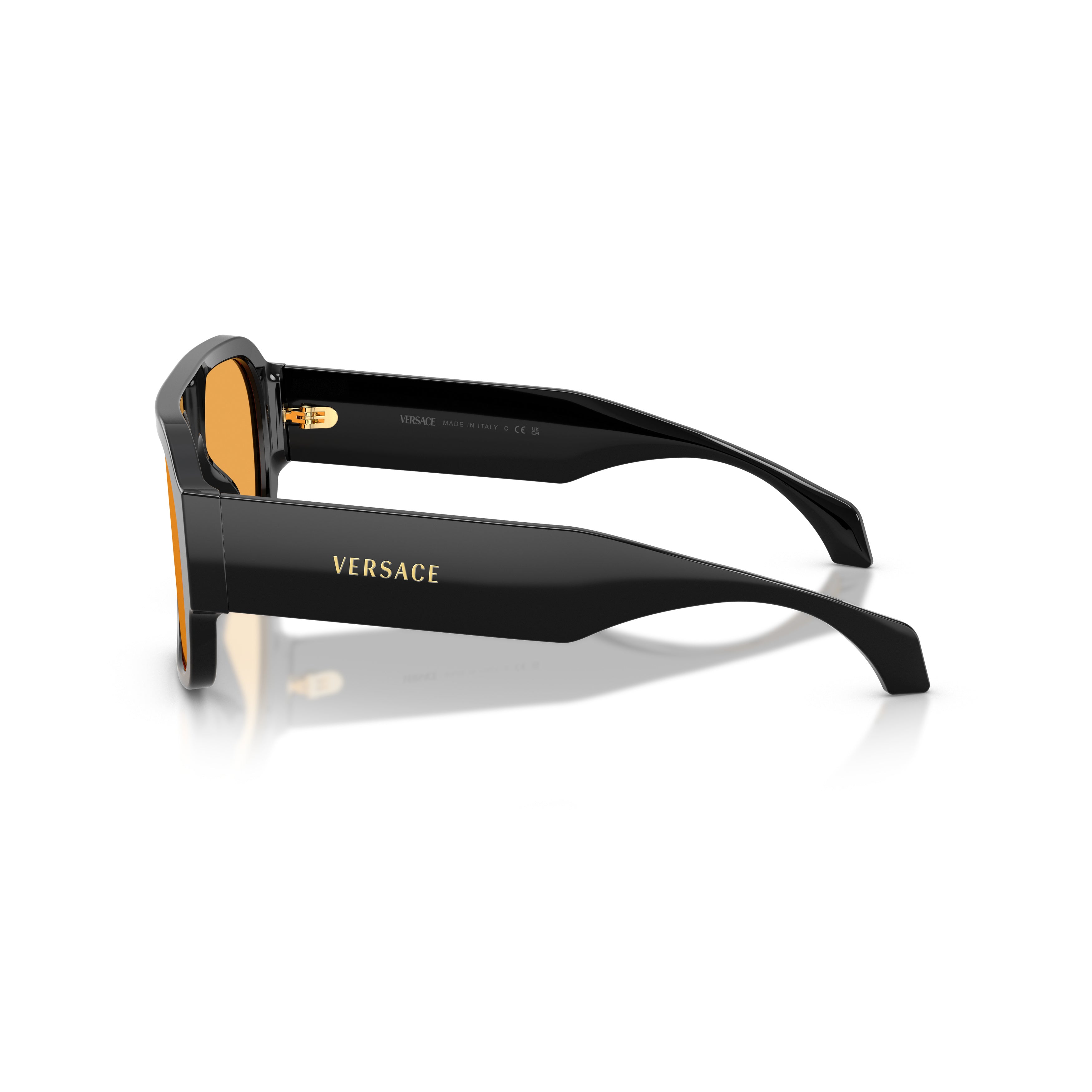 0ve4508u Bold Black Oversized Rectangular Sunglasses
